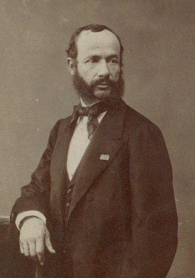 Portrait du violoniste et compositeur Henri Vieuxtemps 1820-1881, années 1870 - Photo studio Nadar.