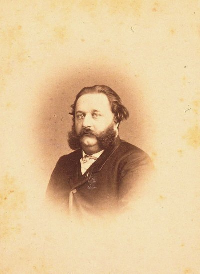 Portrait du compositeur Alfred Jaëll 1832-1882, 1866 - Photo studio Paetz.