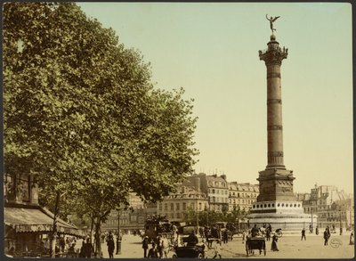 [Colonne de Juillet, Place de la Bastille, Paris, France] - Photochrom Zürich