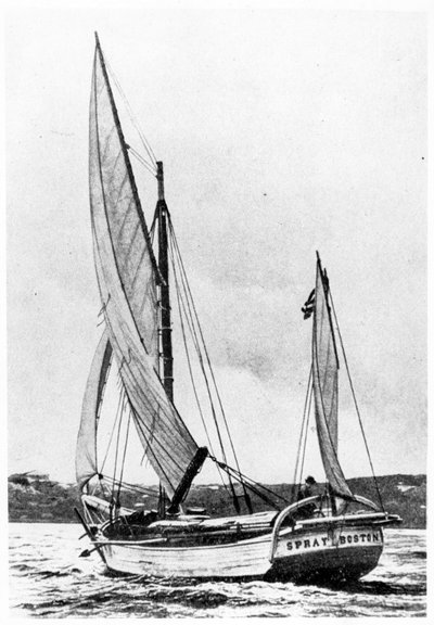 Joshua Slocum à bord du Spray (photo en noir et blanc) - Photographer American