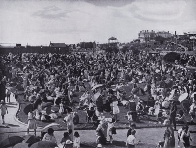 Plage de St Kilda, station balnéaire populaire de Melbourne, montrant les pelouses - Photographer Australian