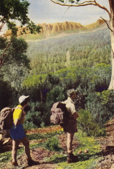 Tasmanie : Randonneurs près du Mont Olympe - Photographer Australian
