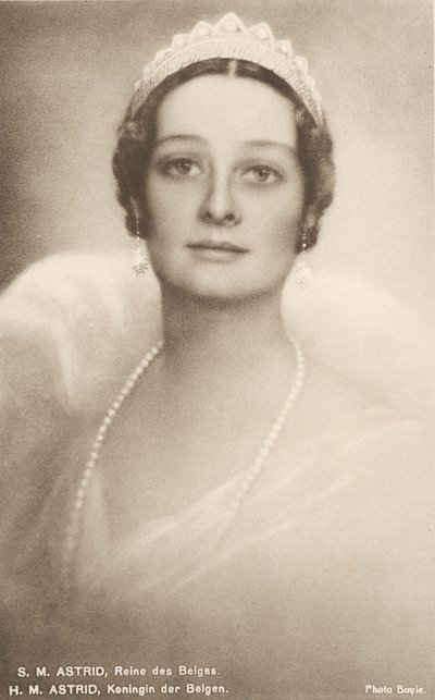 Astrid de Suède, reine des Belges, épouse de Léopold III de Belgique - Photographer Belgian
