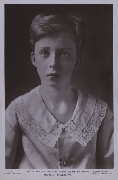 Prince héritier Léopold, plus tard Roi Léopold III de Belgique (photo n/b) - Photographer Belgian