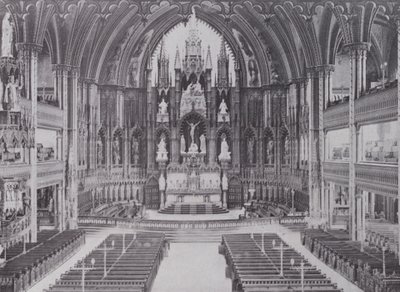 Intérieur de la cathédrale Notre-Dame, Montréal - Photographer Canadian