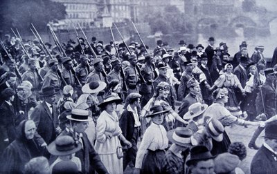 Troupes tchèques rentrant chez elles après la Première Guerre mondiale - Photographer Czech