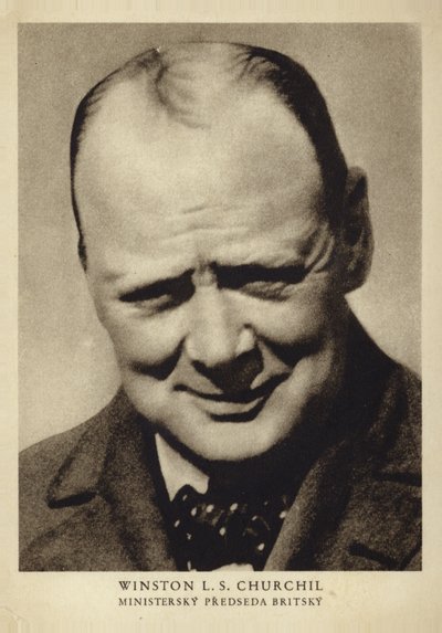 Winston Churchill (photo n/b) - Photographer Czech