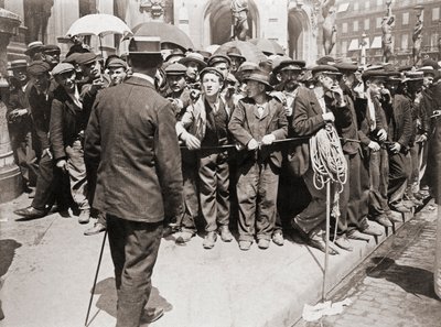 Manifestation des travailleurs, Paris, vers 1900 - Photographer French
