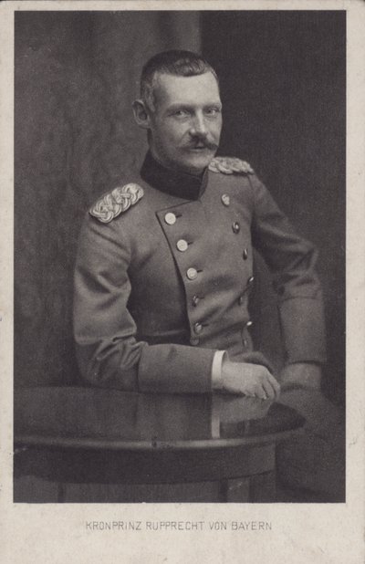 Prince héritier Rupprecht de Bavière, commandant militaire allemand de la Première Guerre mondiale (photo n/b) - Photographer German