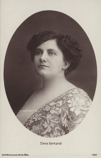 Elena Gerhardt, chanteuse d