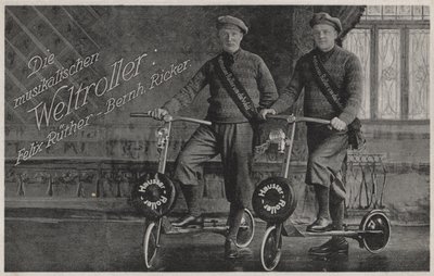 Felix Ruether et Bernhard Ricker, cyclistes musicaux - Photographer German