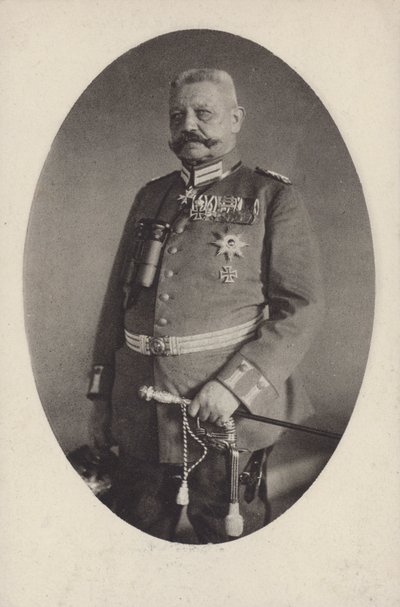 Maréchal Paul von Hindenburg, commandant de l