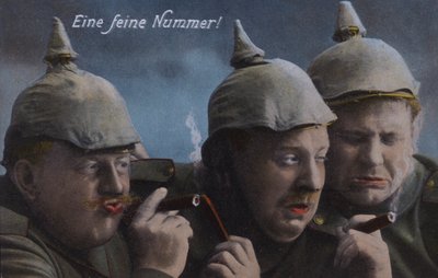 Soldats allemands profitant de cigares - Photographer German