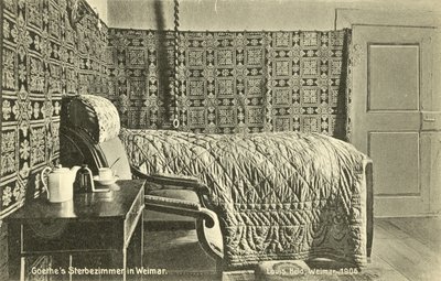 Chambre de la Mort de Goethe, Weimar - Photographer German