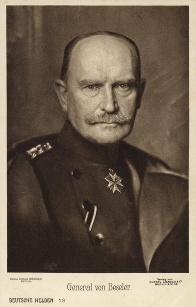 Hans Hartwig von Beseler, général allemand - Photographer German