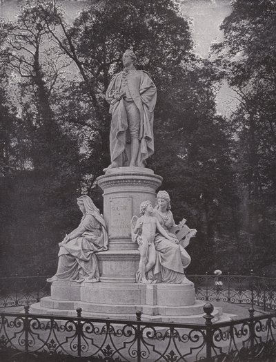 Dans le Tiergarten, monument de Goethe - Photographer German