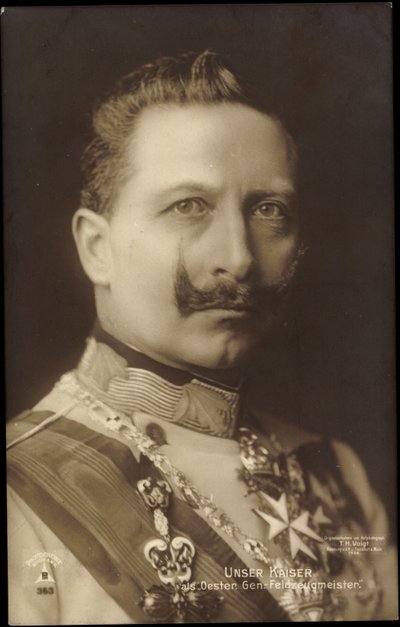 Kaiser Wilhelm II en tant que Feldzeugmeister autrichien - Photographer German