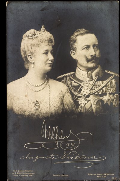 Kaiser Guillaume II, Auguste Viktoria, Liersch 1250 - Photographer German