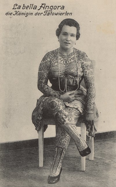 La Bella Angora, Reine des Tatoués - Photographer German