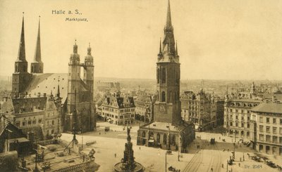 Marketplatz, Halle - Photographer German