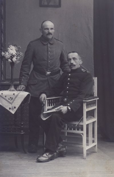 Portrait de deux soldats allemands - Photographer German