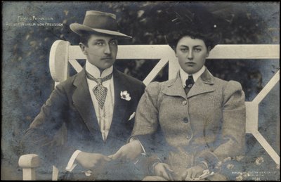 Prince et Princesse Auguste Guillaume de Prusse - Photographer German
