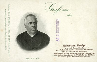 Sebastian Kneipp, prêtre catholique bavarois et pionnier de la naturopathie - Photographer German