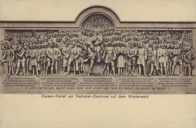 Le Kaiser, relief sur le Nationaldenkmal, monument commémorant l