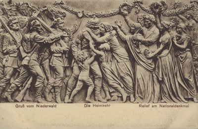 Le retour, relief sur le Nationaldenkmal, monument commémorant l