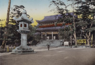 Japon, vers 1912 : Temple bouddhiste Chionin, l