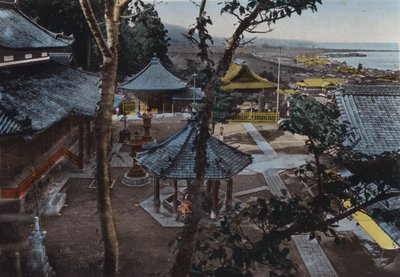 Japon, c.1912 : Miidera, une des 8 vues d
