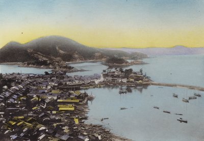 Japon, vers 1912 : Tomo dans la province de Bingo en mer intérieure ; Un petit port célèbre pour sa beauté - Photographer Japanese
