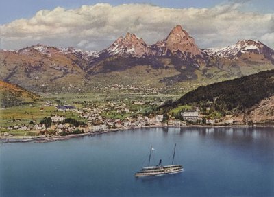 Fontaine et mythes (colour photo) - Photographer Swiss