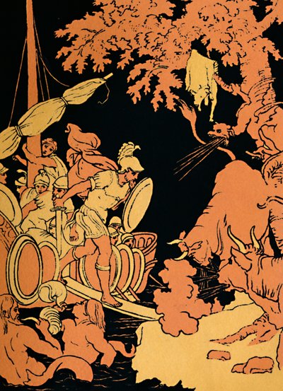 Les Taureaux Cracheurs de Feu, 1880 - Picart
