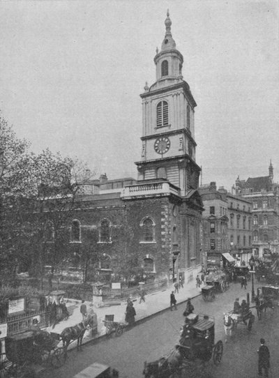 Église de St Botolph-without-Bishopsgate, City de Londres, vers 1890-1911 - Pictorial Agency