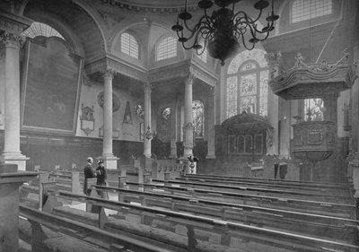 Église Saint-Étienne, Walbrook, City of London, vers 1890-1911 - Pictorial Agency