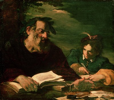 Homère dictant son poème - Pier Francesco Mola