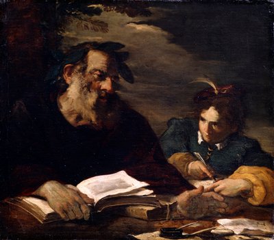 Homère dictant ses poèmes, 17ème siècle - Pier Francesco Mola