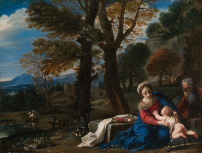 Le Repos pendant la fuite en Égypte - Pier Francesco Mola