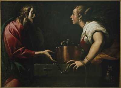 Christ et la Samaritaine au puits - Pier Francesco Morazzone