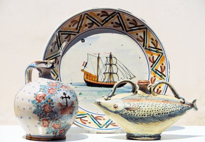 Objets exposés au Musée de la céramique de Vietri, Vietri sul Mare, Campanie, Italie - Blaise Nicolas Le Sueur