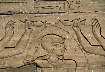 Bas-relief, Temple de Kalabsha, Assouan, construit vers 30 av. J.-C., civilisation égyptienne - Blaise Nicolas Le Sueur