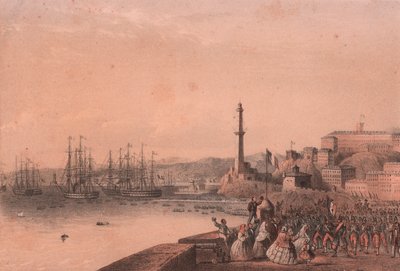 Débarquement des troupes françaises à Gênes, Ligurie - Blaise Nicolas Le Sueur