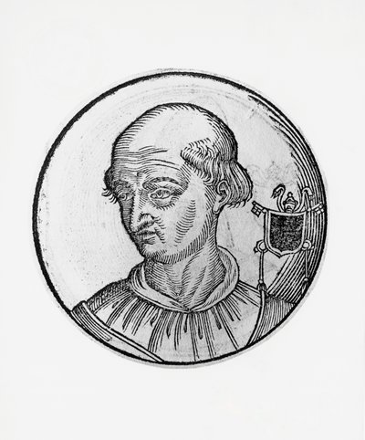 Portrait de Benoît VIII (Théophylacte III de Tusculum, vers 980-1024) - Blaise Nicolas Le Sueur