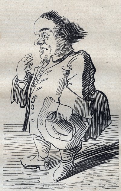 Un penseur profond - Caricature par Pier Leone Ghezzi (1674-1755) - 1740 - Pier Leone Ghezzi
