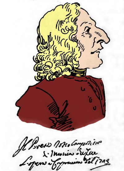 Antonio Vivaldi (1678 - 1741), dessin animé par Pierre Leone Ghezzi (1674 - 1755) - Pier Leone Ghezzi