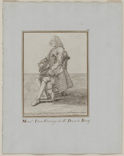 Monsieur Ition Chirurgo del sre. Duca di Nivers - Pier Leone Ghezzi