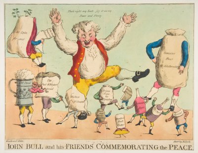 John Bull et ses amis commémorant la paix, vers 1801 - Piercy Roberts