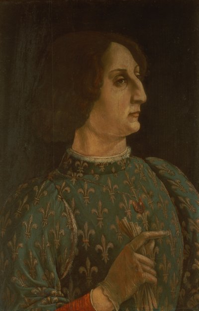 Portrait de Galeazzo Mario Sforza (1444-76) c.1471 - Piero del Pollaiolo
