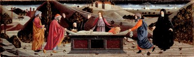 Polyptyque de la Miséricorde : autour du corps de Jésus-Christ : Saint Jean, la Vierge Marie, Sainte Marie-Madeleine, Saint Joseph d